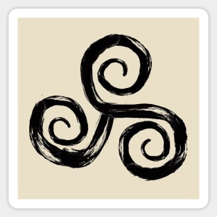 Triskelion Symbol Paint Stroke Sticker